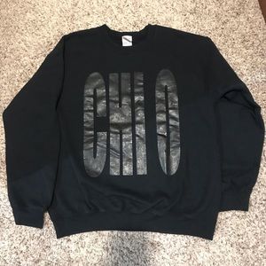 Black matte Chi Omega sweatshirt